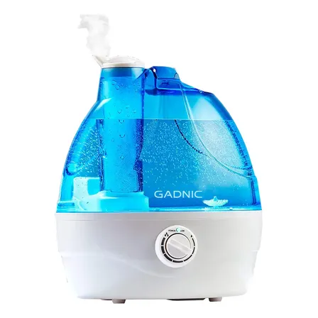 Humidificador De Ambiente Gadnic HM20B Difusor Ultrasónico 2.2L Neblina Continua Boquilla 360 Grados Apagado Automatico Hasta 20 m2
