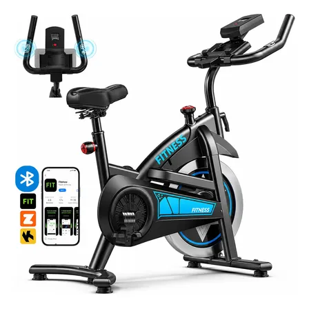Bicicleta Spinning Profesional Gym 120 Kg 10 Niveles Bt App