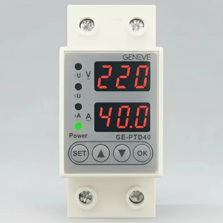 Protector Tension Digital Geneve Riel Din 40 Amp Monofasico