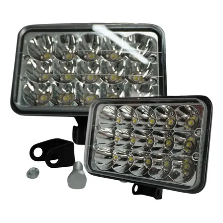 2 Optica 15 Led 45w H4 Alta/baja Faro 5¨ Universal 16.5x10.5