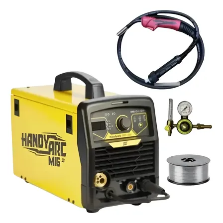 Soldadora Mig Mag Inverter 160a Esab Handyarc Mig 160i 220v Amarillo/negro