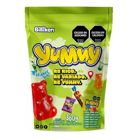 Yummy Travel Doypack 360 Grs