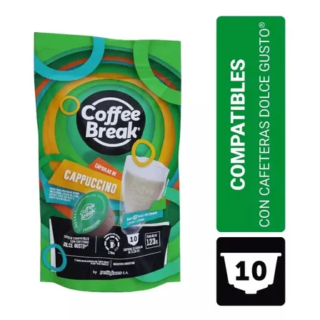 Coffee Break compatible Dolce Gusto cappuccino 10 capsulas