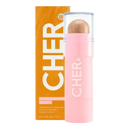 Iluminador Barra Cher Dieciocho Highlighter Tono 01 Champagne