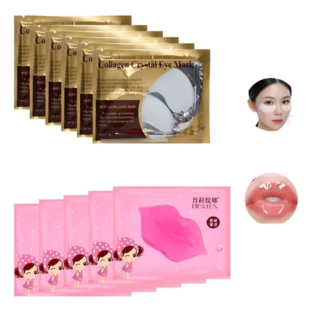 50 Mascarilla Parche Hidratante Labios Y Ojeras Colageno Normal