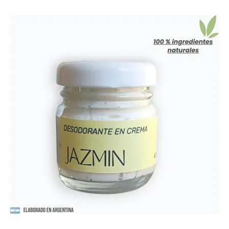 Desodorante En Crema Jazmin Natural Sin Químicos Y Vegano Jazmín