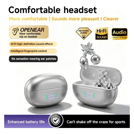 Auriculares Bluetooth Clip On Open Ear Mariposa