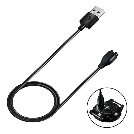 Cable Cargador Para Garmin Approach S10 S12 S40 S42 S60 S62 Negro