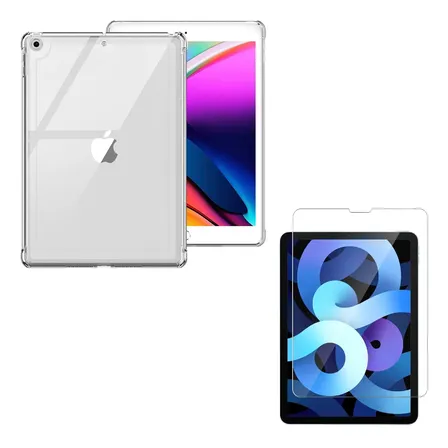 Funda Reforzada + Vidrio - Compatible iPad 7ma 8va 9na Gen