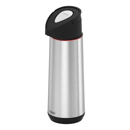 Termo Bomba 1,2 L Acero Inoxidable Tramontina Ampolla Vidrio Color Plateado