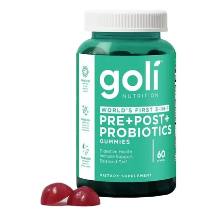 Suplemento Goli Gomitas Pre+post+probióticos 60 Unidades Sabor Sandía