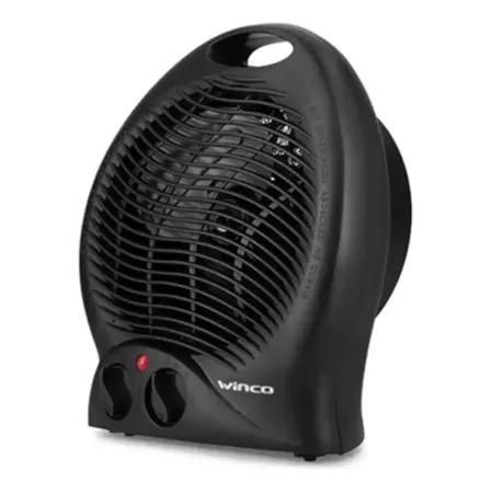 Caloventor Calefactor Estufa Ventilador Portatil Bajo Consum Negro