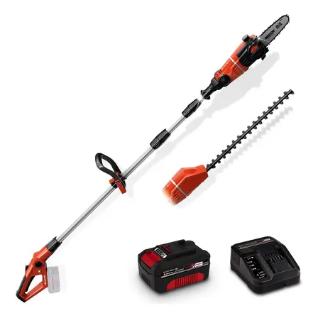 Einhell cortacerco podadora de altura GE-HC 18 Li T inalambrico extensible