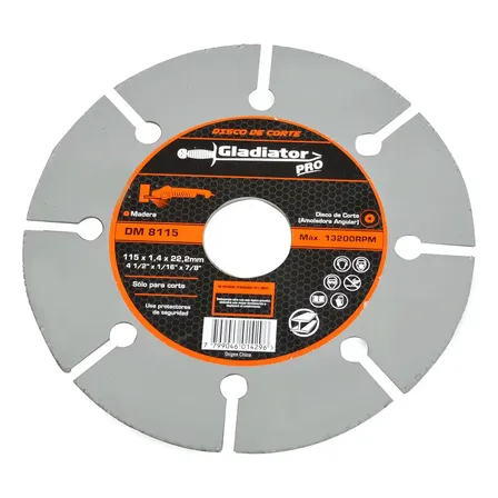 Disco Corte Madera 4 1/2'; Dm 8115 (1 Unidad)// Cyj Color Gris