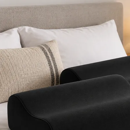 Combo X2 Almohadas Cervical Inteligente Viscoelastica Negro