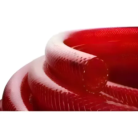 Manguera De Compresor Para Alta Presión Mallada 8 Mm X 25 Mt Rojo