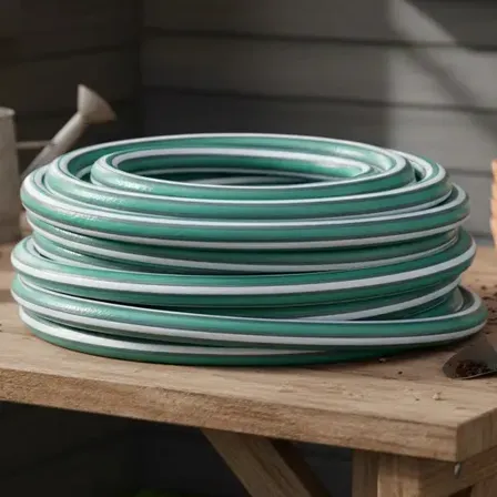 Manguera Riego Jardin Reforzada 1/2 13mm X 15 Mts Rollo Verde Oscuro