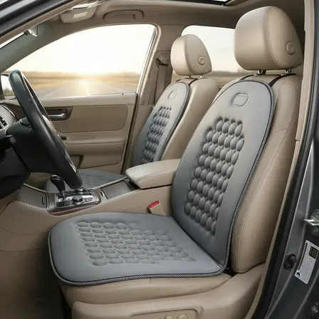 Cubre Asiento Y Respaldo Masaje Magnético Auto