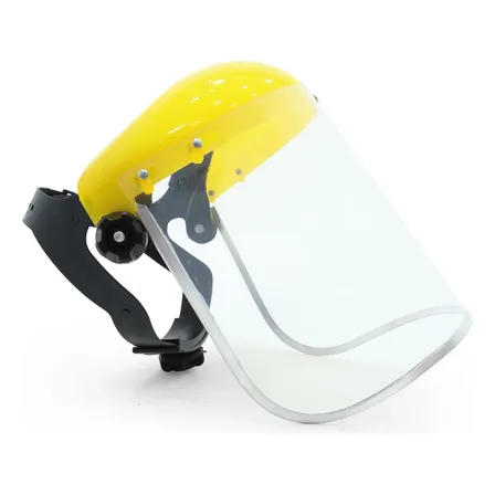 Máscara Protectora Facial Con Arnés Ajustable Seguridad Amarillo