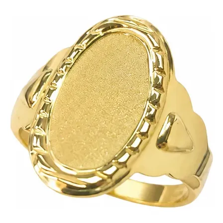 Anillo Cleopatra Para Grabar Iniciales -18kts- Camila Joyas Rosado O Amarillo Medida A Coordinar