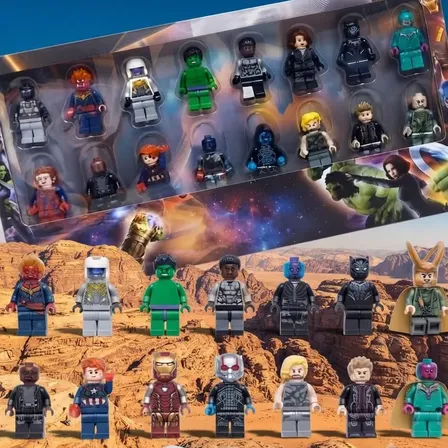 Set X 16 Mini Muñecos Avengers Super Héroes - Pack Premium