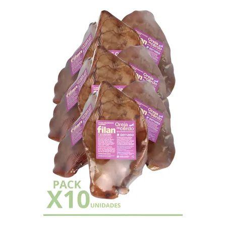 Snack Golosina Natural Saludable Oreja De Cerdo X10uni Filan