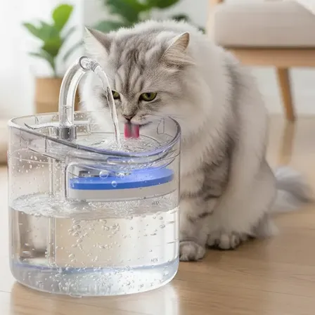 Bebedero Automatico Para Perros Gatos Dispenser Agua Transparente