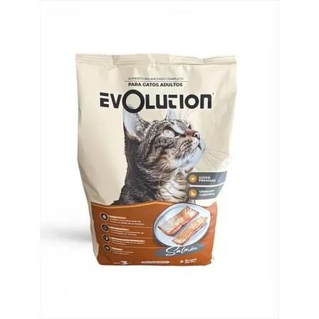 Alimento Balanceado Para Gato 3kg Evolution Adulto Salmon Seca