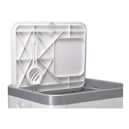 Arenero Cat Concept 3 En 1 , Medidas: ( 43cm X 40cm X 48cm) Color Blanco-gris
