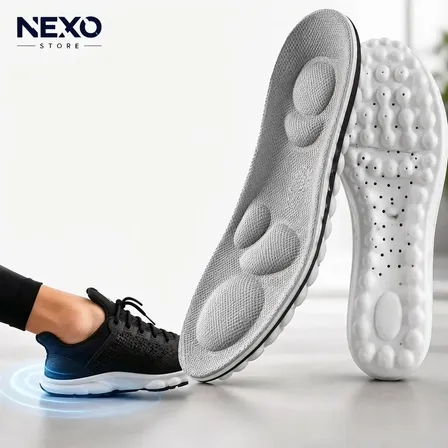Plantillas 5d Cloud Premium Nexo Store Comfort Pro Comodas 40-46 Negro / Gris