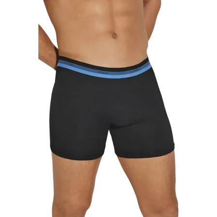 Boxer Acróbata 5087 De Algodón & Lycra Liso Negro L