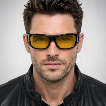 Anteojos Hd Visión Lentes Anti Encandilamiento Para Manejar Amarillo 1