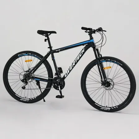 Bicicleta Mtb Overtech R29 Q5 21v Freno A Disco Shimano 12x Color Negro/Azul/Blanco Tamaño del cuadro M
