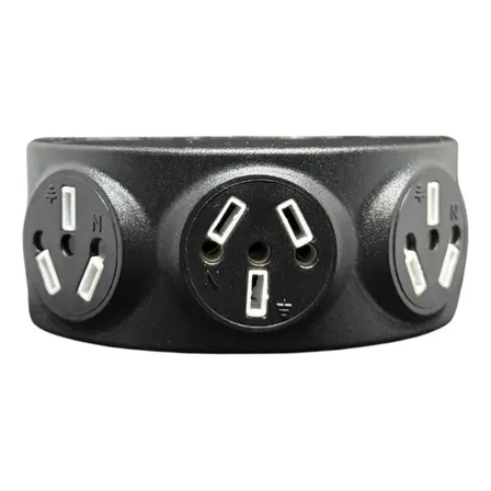 Adaptador Triple Enchufe Giratorio 3 Tomas Reforzado Tripto