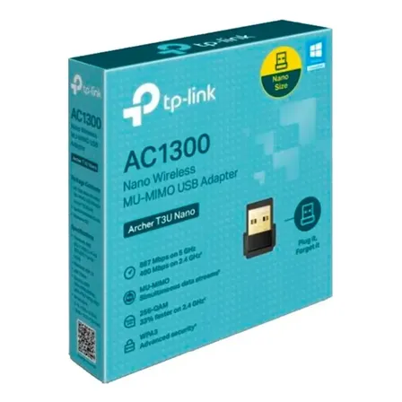 Adaptador Wifi Tp-link Archer T3u Nano Ac 1300 Mu-mimo