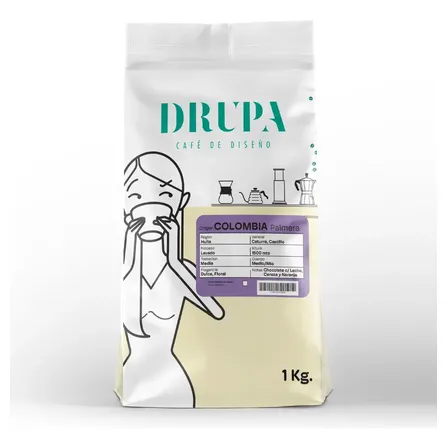 Café De Especialidad En Grano Colombia Palmera X 1 Kg Drupa