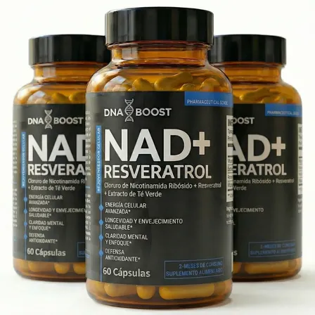 Dna Boost® Pack 6 Meses Nad+ Resveratrol Antienvejecimiento