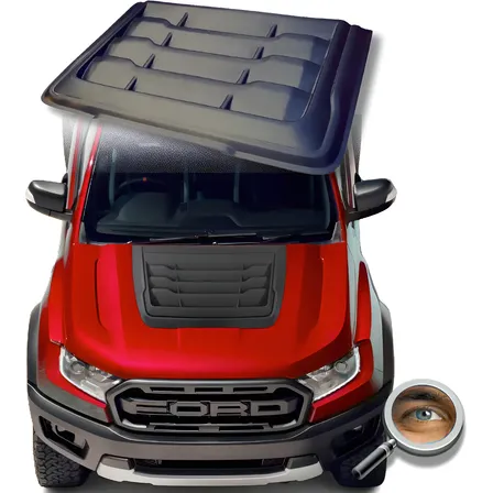 Toma De Aire Para Ranger 2016 2022 Negra Raptor Tuningchrome Negro