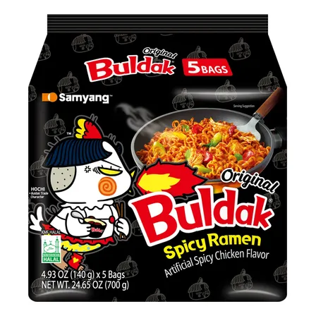 Pack X5 Samyang Ramen Buldak Origen Corea 140g 801001