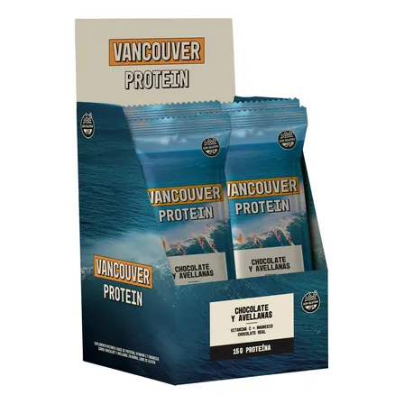 Barras Proteicas Vancouver Chocolate Avellenas S/gluten X 10