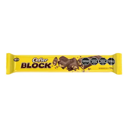 Chocolate Cofler Block Leche Con Mani 110gr Arcor Tableta