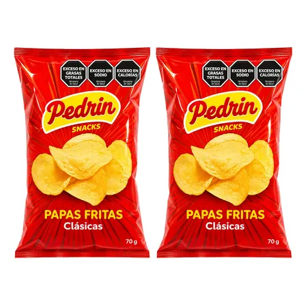 Papas Fritas Clasicas 70gr Pedrin