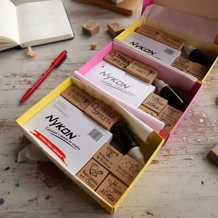 Kit Sellos Maestras Marrón Claro