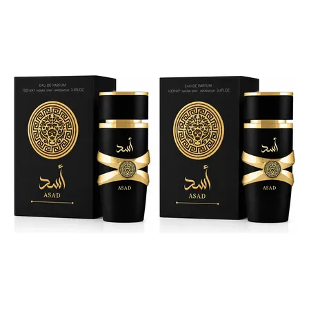 Set X2 Perfumes Árabes Genéricos Asad 100 Ml Edp