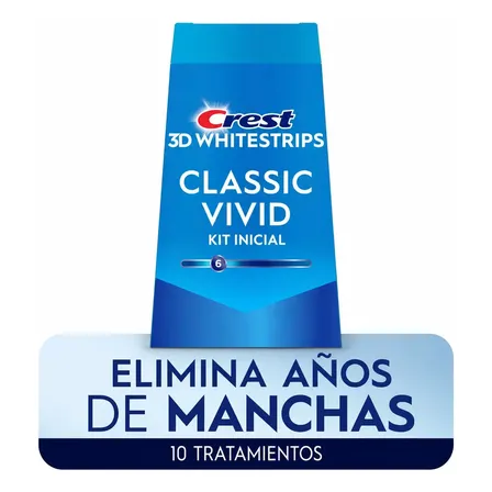 Crest 3d Whitestrips Kit De 10 Sobres (20 Tiras) Blanqueadoras De Dientes