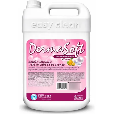 Jabón Líquido Antibacterial para Manos Easy Clean de 5 L, Aroma Cítrico