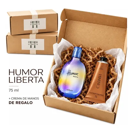 Perfume Humor Liberta Unisex Edt 75 Ml Natura + Crema Regalo