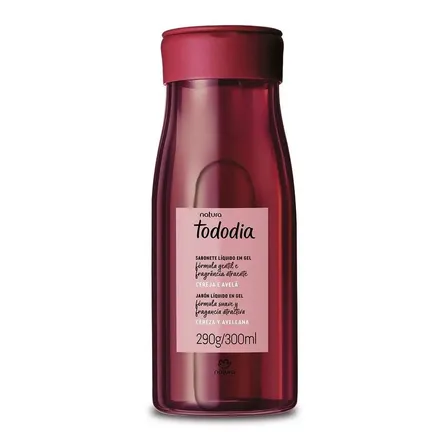 Jabón líquido Natura Tododía Todo Dia fragancia cereza y avellanas en gel