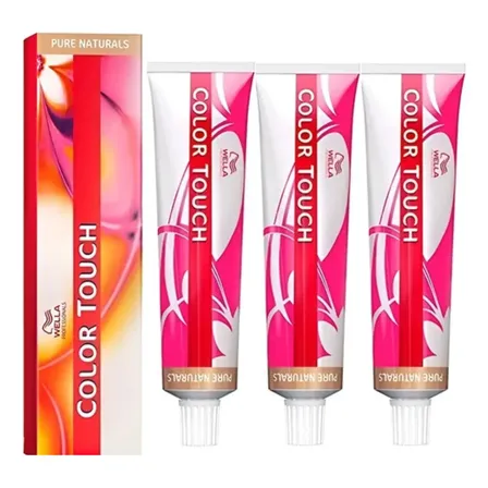 Wella Kit 3 Tinturas Color Touch Coloración X60 Ml 90 Rubio Extra Claro