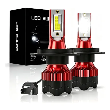 Lámpara Led Para Auto H4 6000k Antbis Faro Delantero H4/9003/hb2 Blanco Frío